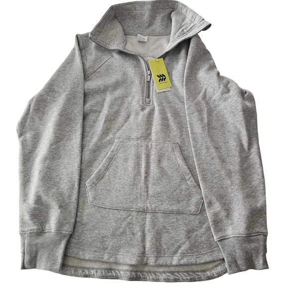All in Motion Women's XS Gray 1/4 Zip Pullover Sweatshirt Activewear Top - Picture 1 of 3